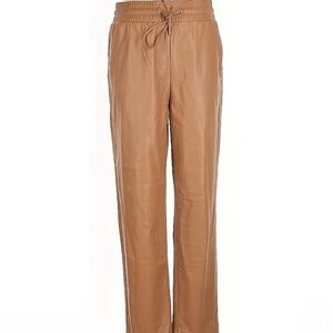LOFT Faux Leather Pants in Safari Sand. Size XL. Brand new!